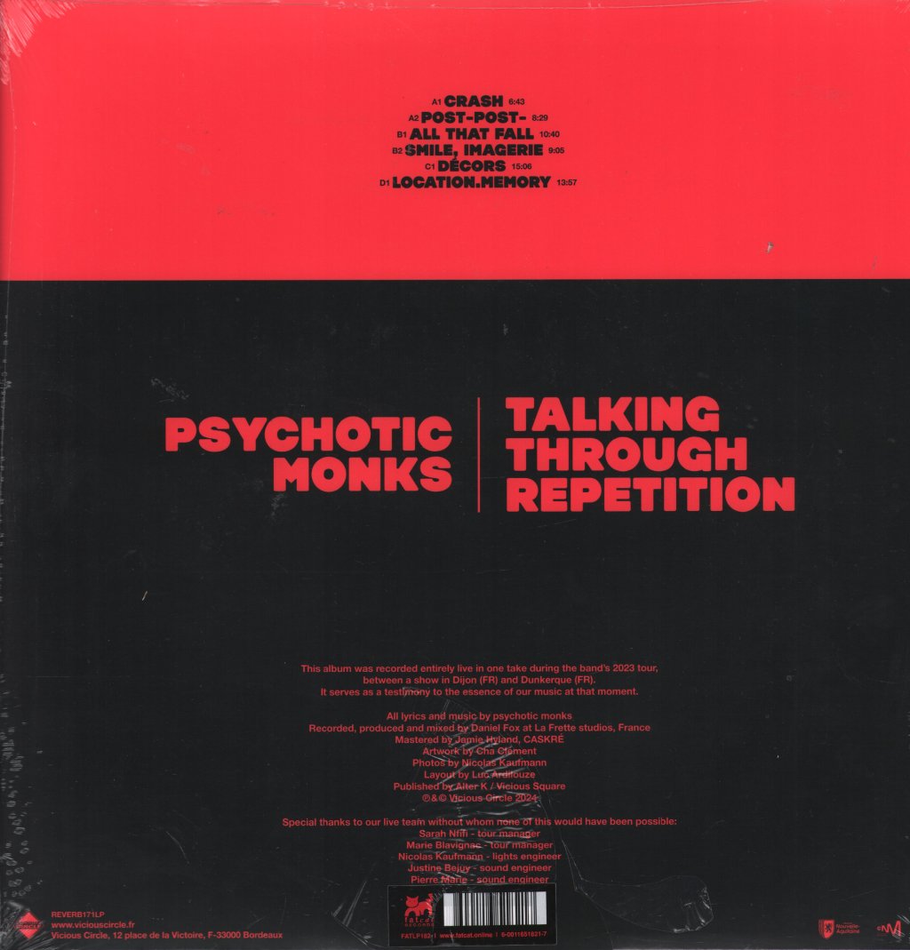 Psychotic Monks - Talking Through Repetition - Double Lp