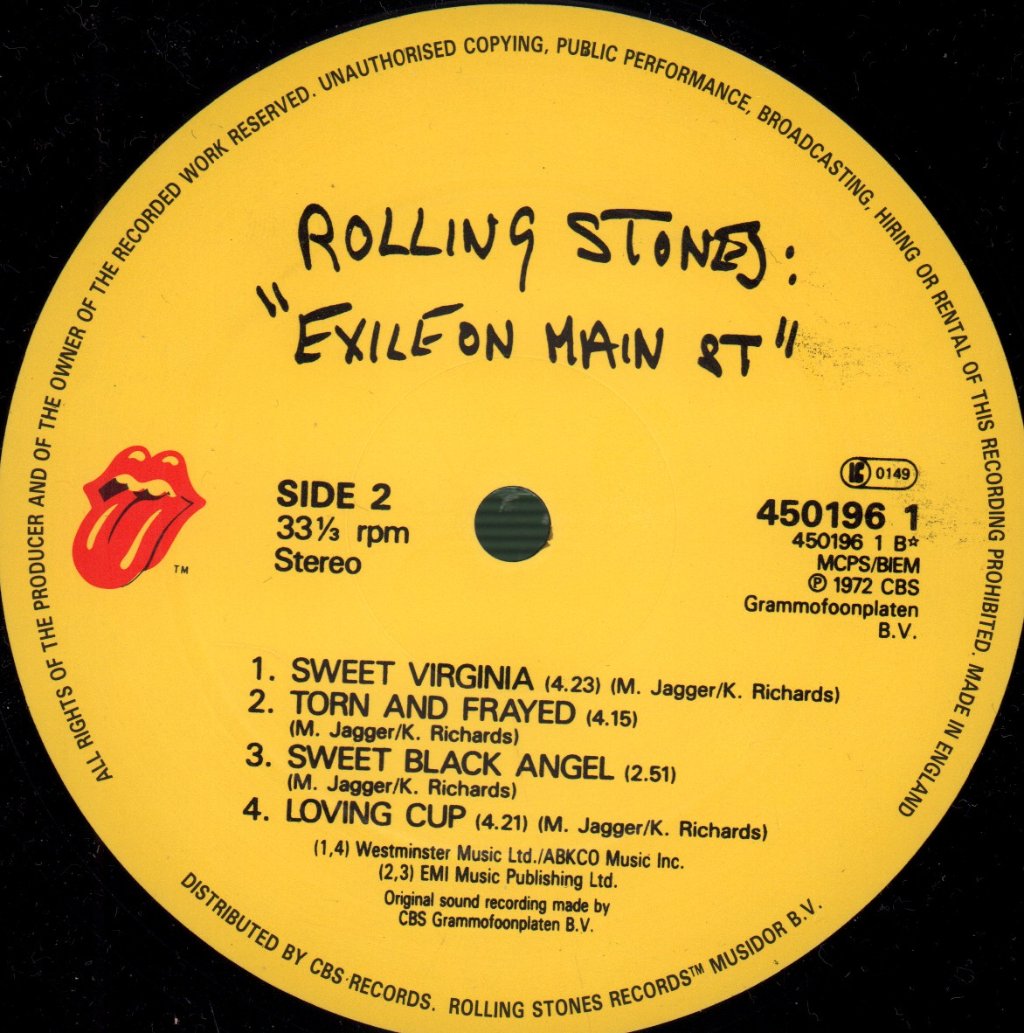 Rolling Stones - Exile On Main St. - Double Lp