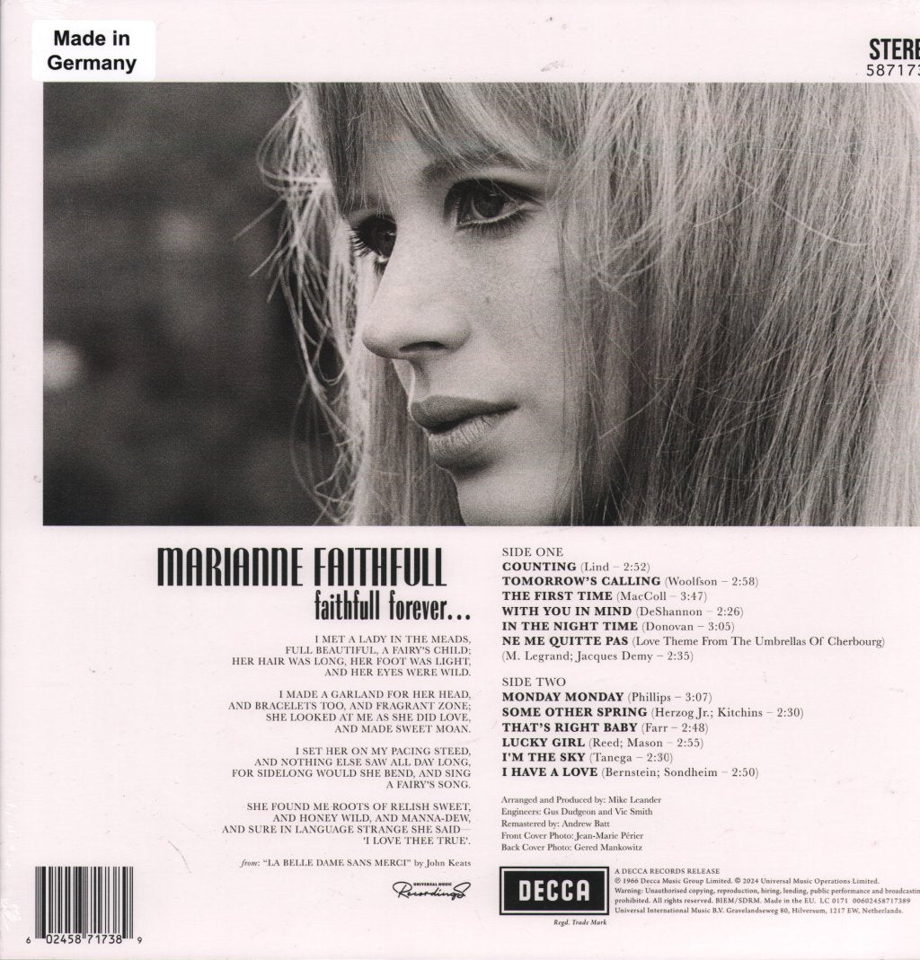 Marianne Faithfull - Faithful Forever - Lp