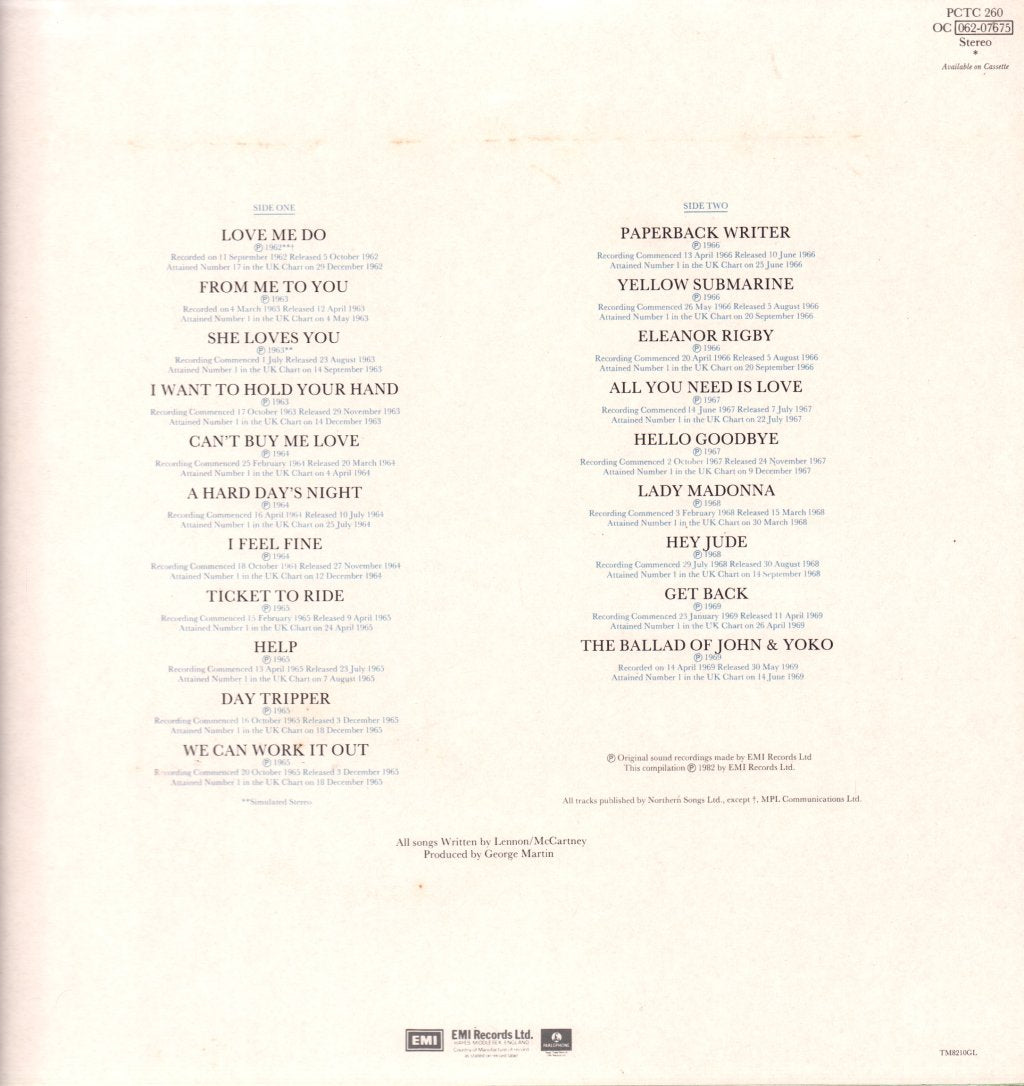 Beatles - 20 Greatest Hits - Lp