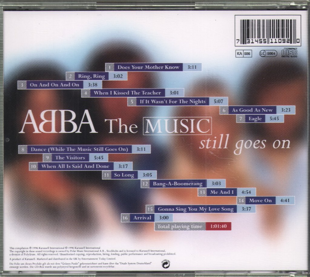 ABBA - Music Still Goes On - Cd