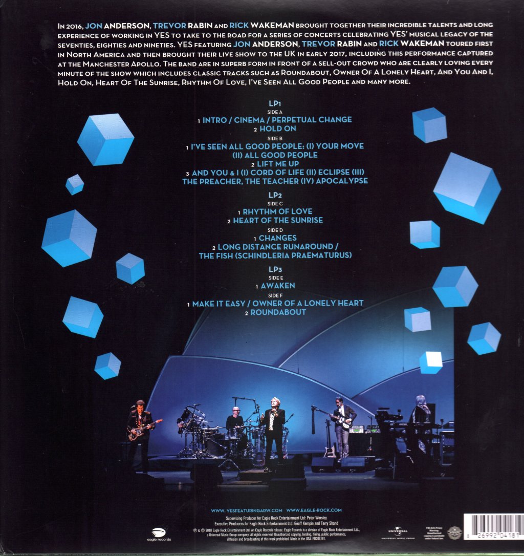 Yes - Live At The Apollo (50th Anniversary) - Triple Lp