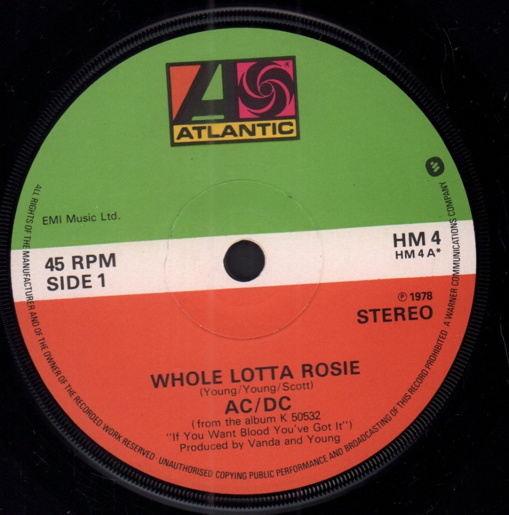 AC/DC - Whole Lotta Rosie - 7 Inch