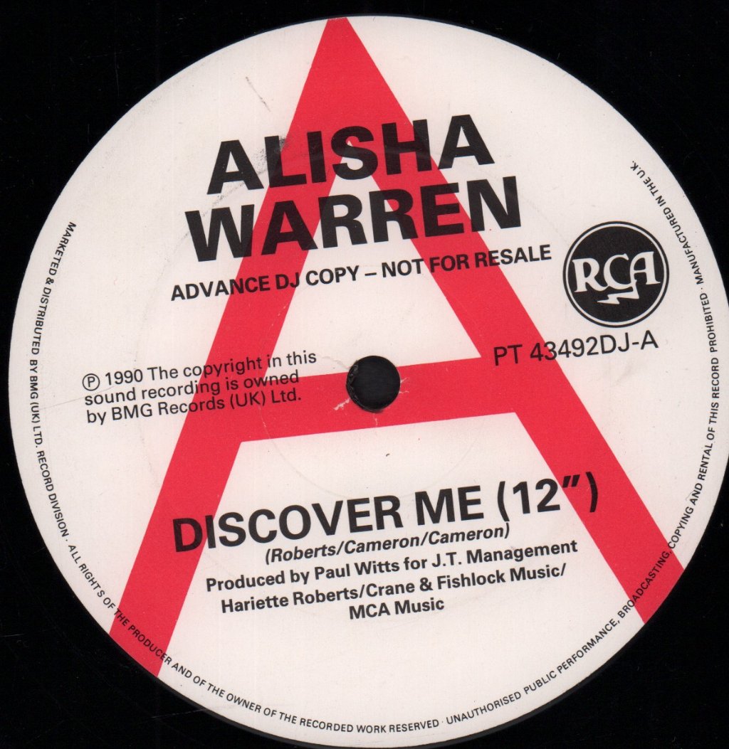 Alisha Warren - Discover Me - 12 Inch