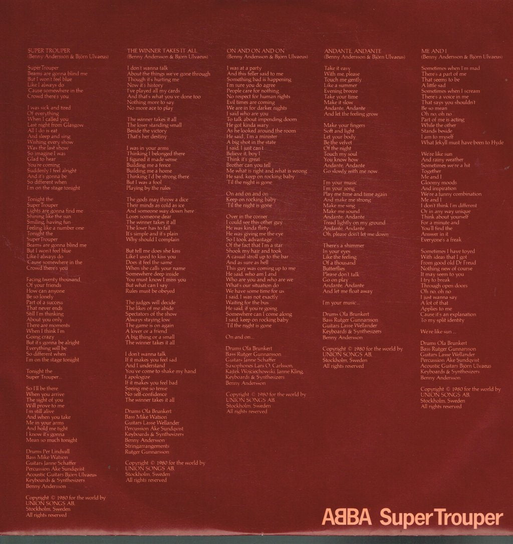 ABBA - Super Trouper - Lp