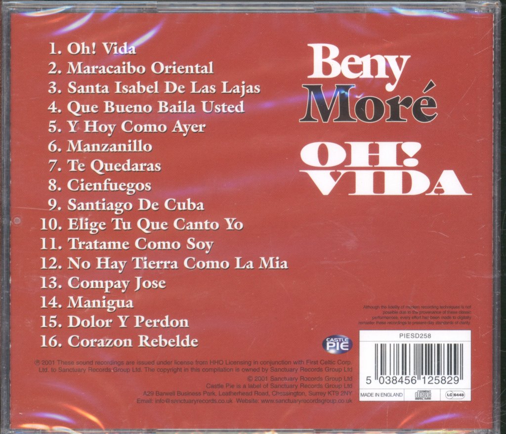 Beny Moré - Oh! Vida - Cd