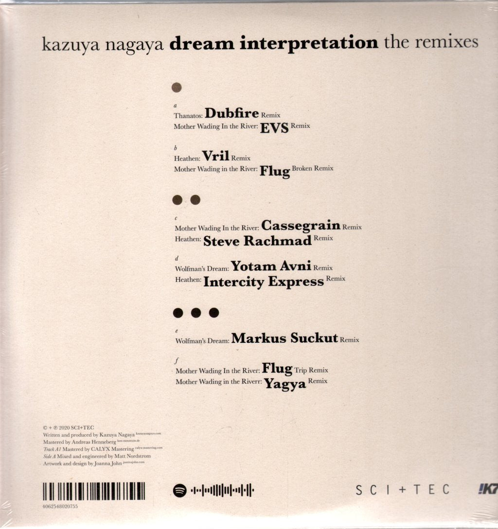 Kazuya Nagaya - Dream Interpretation (The Remixes) - Triple Lp