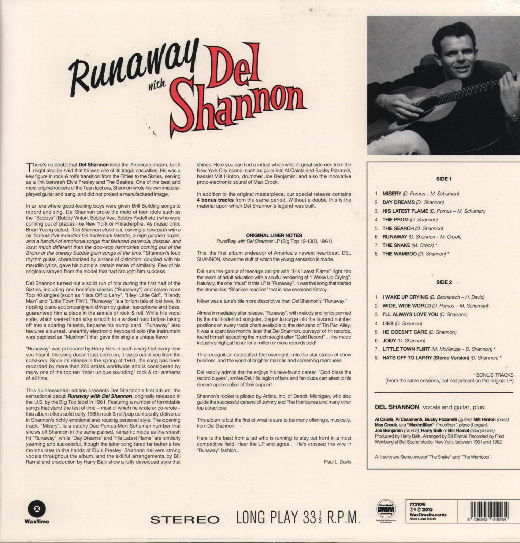 Del Shannon - Runaway - Lp