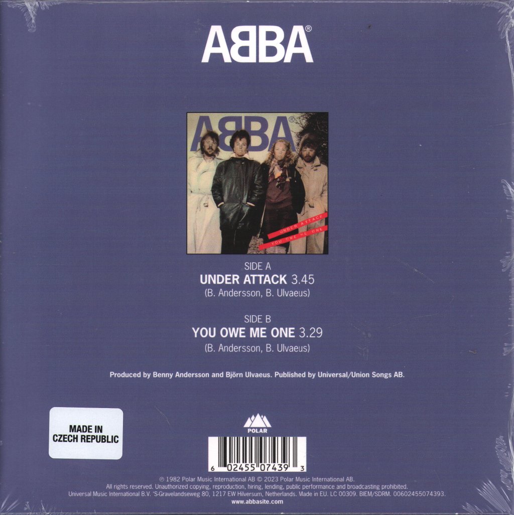 ABBA - Under Attack - 7 Inch