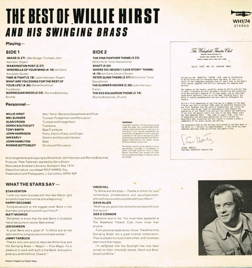 Willie Hirst And His Swinging Brass - Best Of - Lp