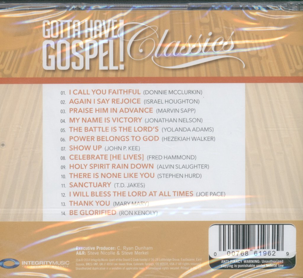 Various Artists - Gotta Have Gospel! Classics - Cd