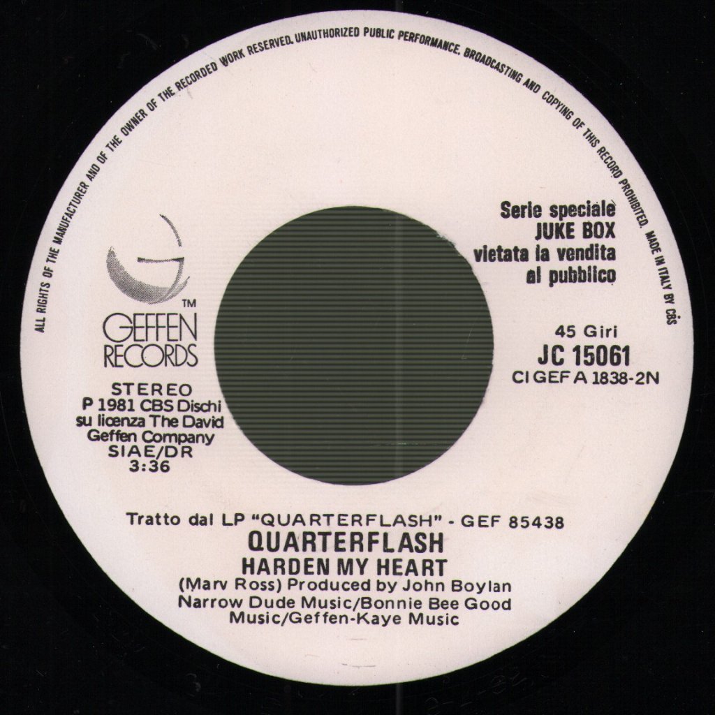 ABBA/Quarterflash - Visitors / Harden My Heart - 7 Inch