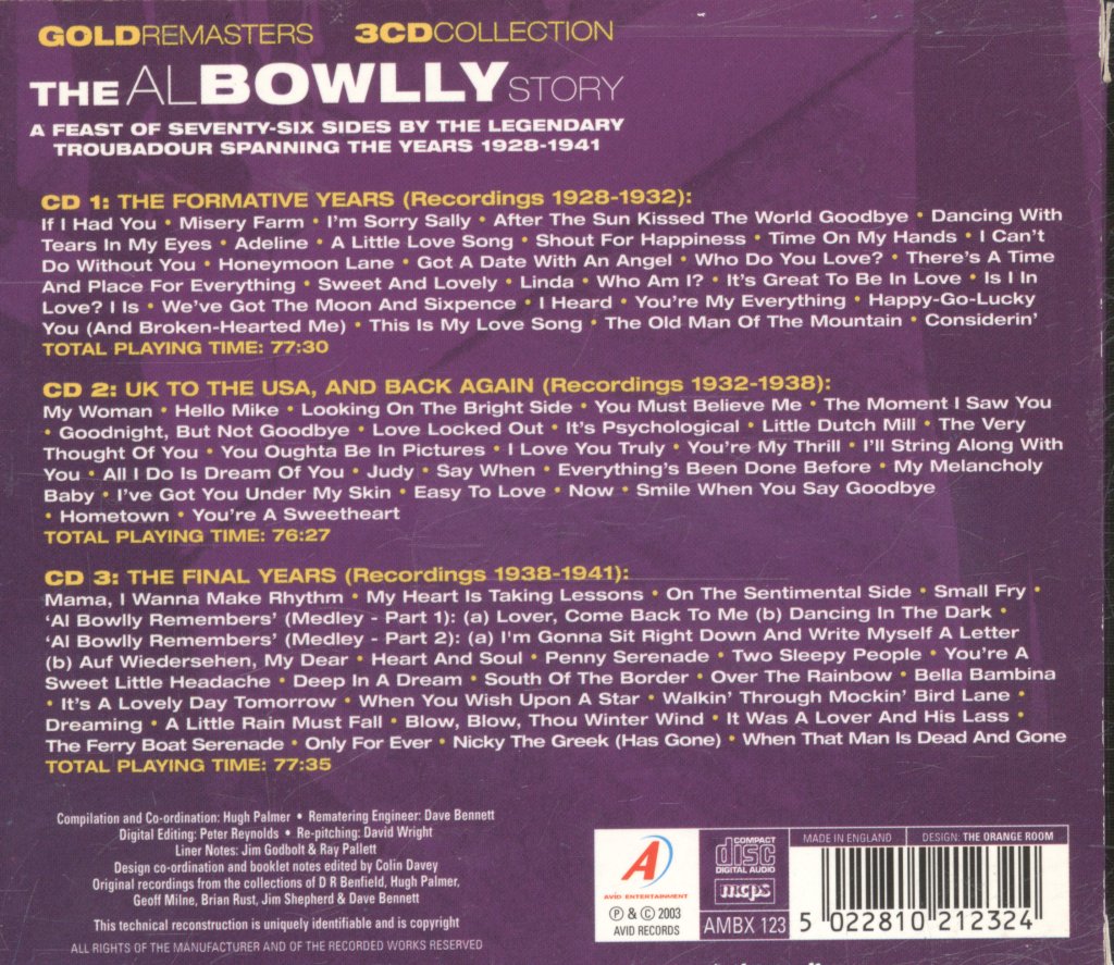 Al Bowlly - Al Bowlly Story - Cd Set