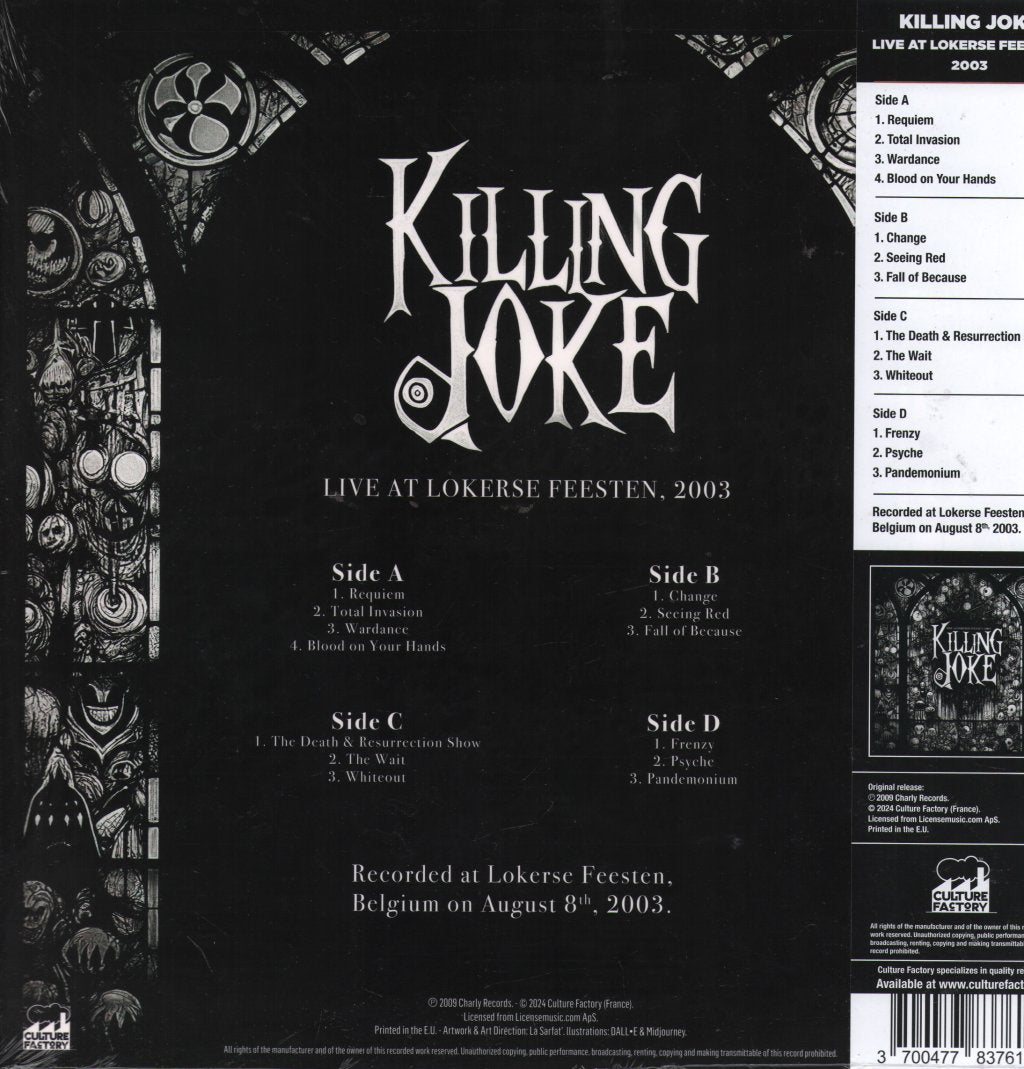 Killing Joke - Live At Lokerse Feesten, 2003 - Double Lp