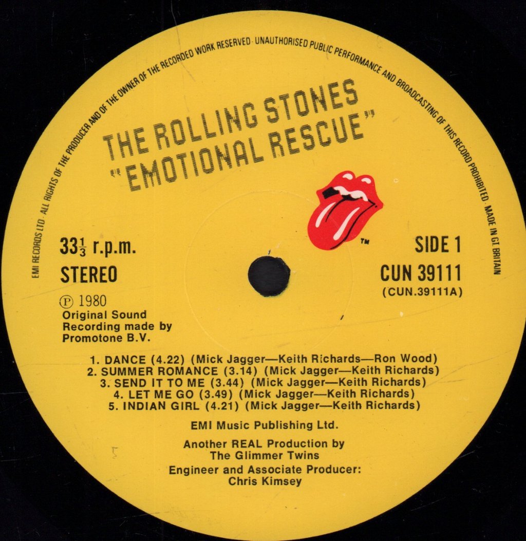 Rolling Stones - Emotional Rescue - Lp