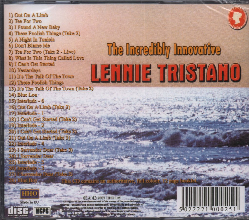 Lennie Tristano - incredibly innovative - Cd