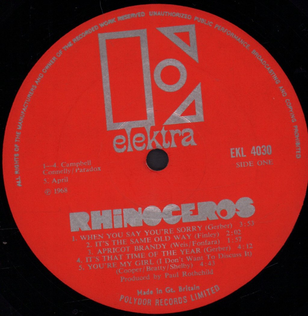 Rhinoceros - Rhinoceros - Lp