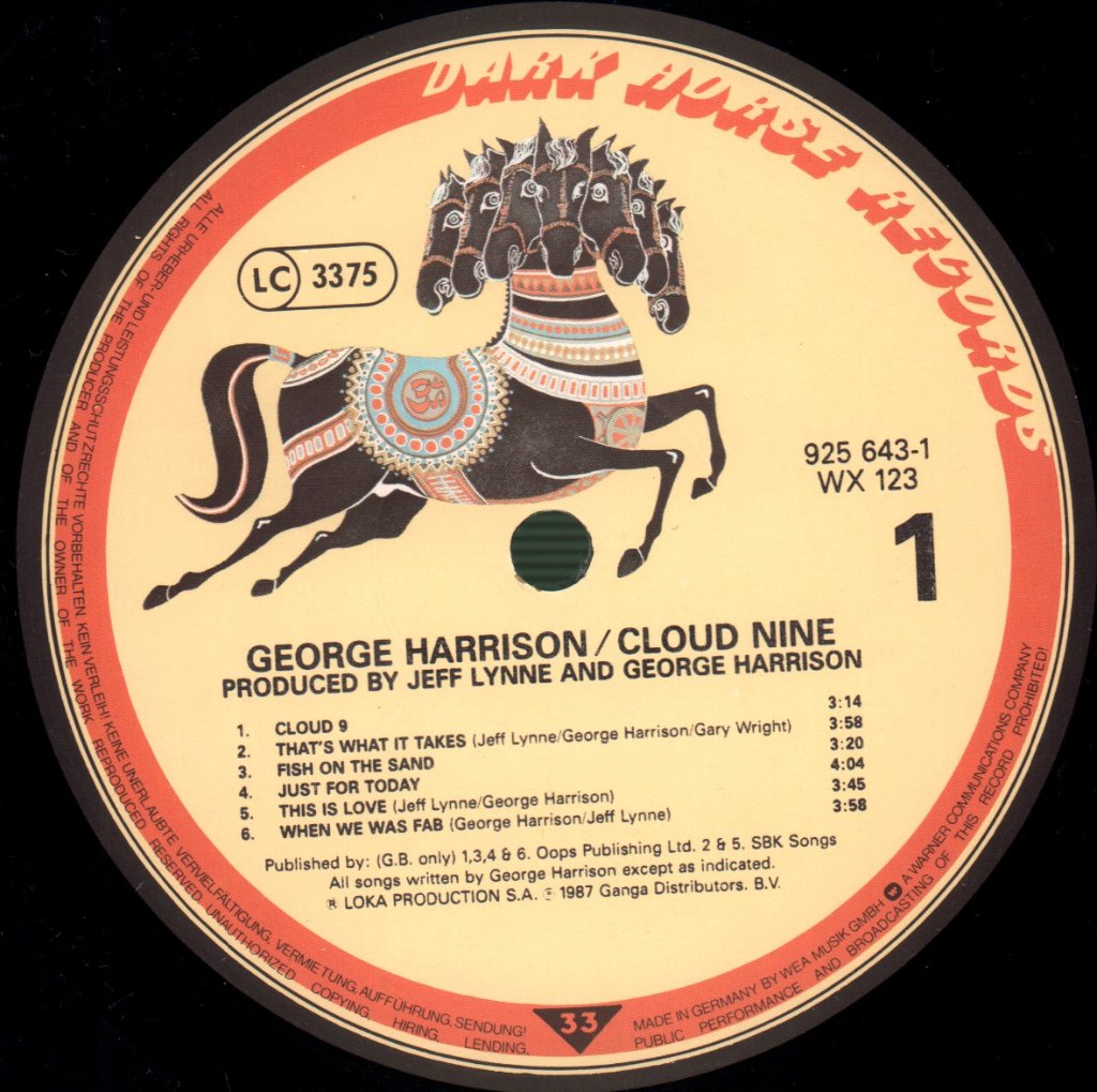 George Harrison - Cloud Nine - Lp