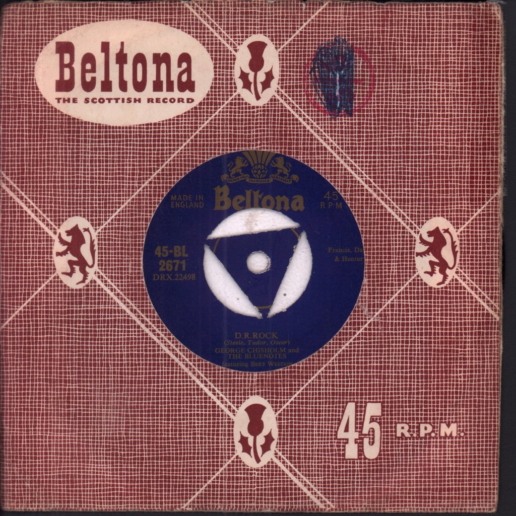 George Chisholm And The Bluenotes featuring bert weedon - Honky Tonk - 7 Inch