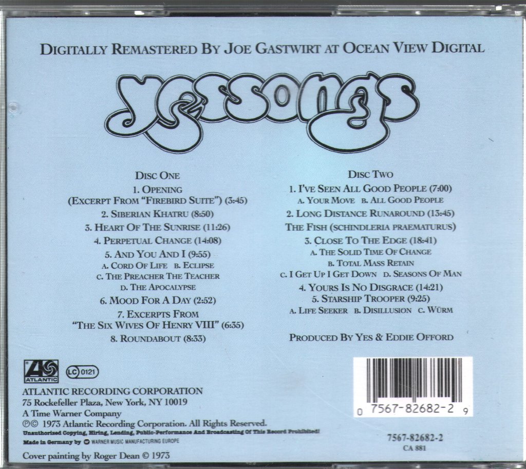 Yes - Yessongs - Double Cd