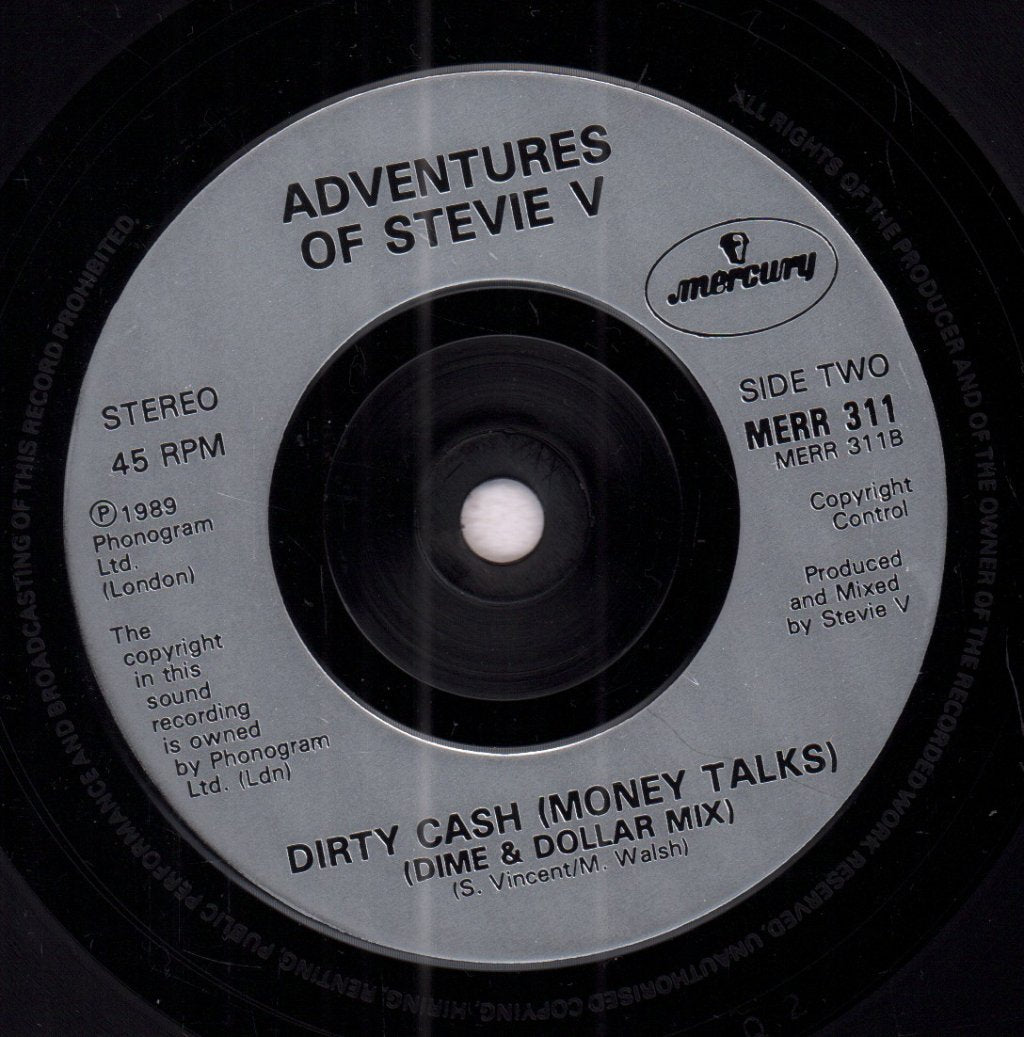 Adventures Of Stevie V - Dirty Cash - 7 Inch