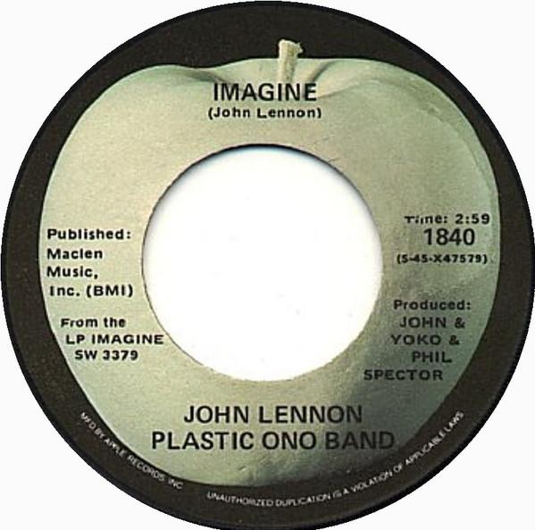 John Lennon And The Plastic Ono Band - Imagine - 7 Inch