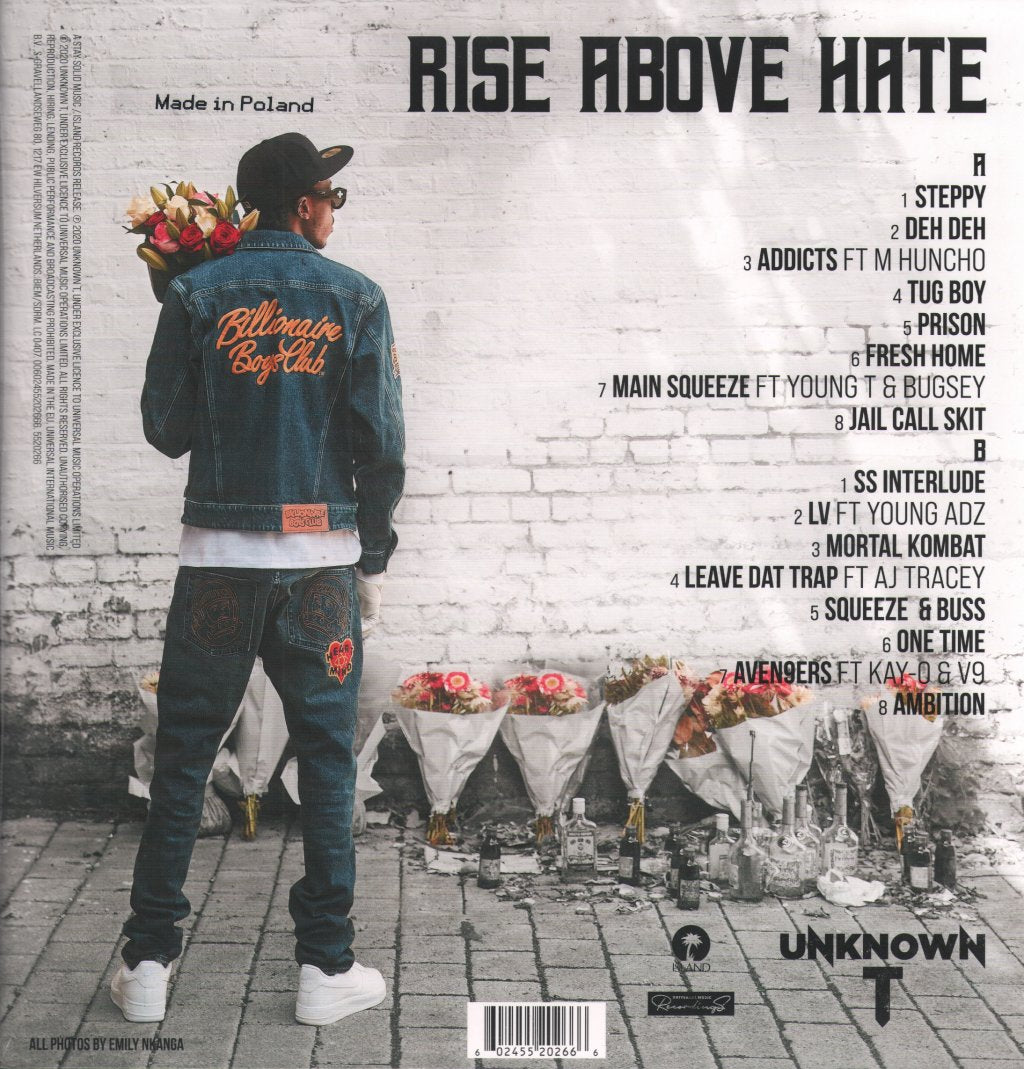 Unknown T - Rise Above Hate - Lp