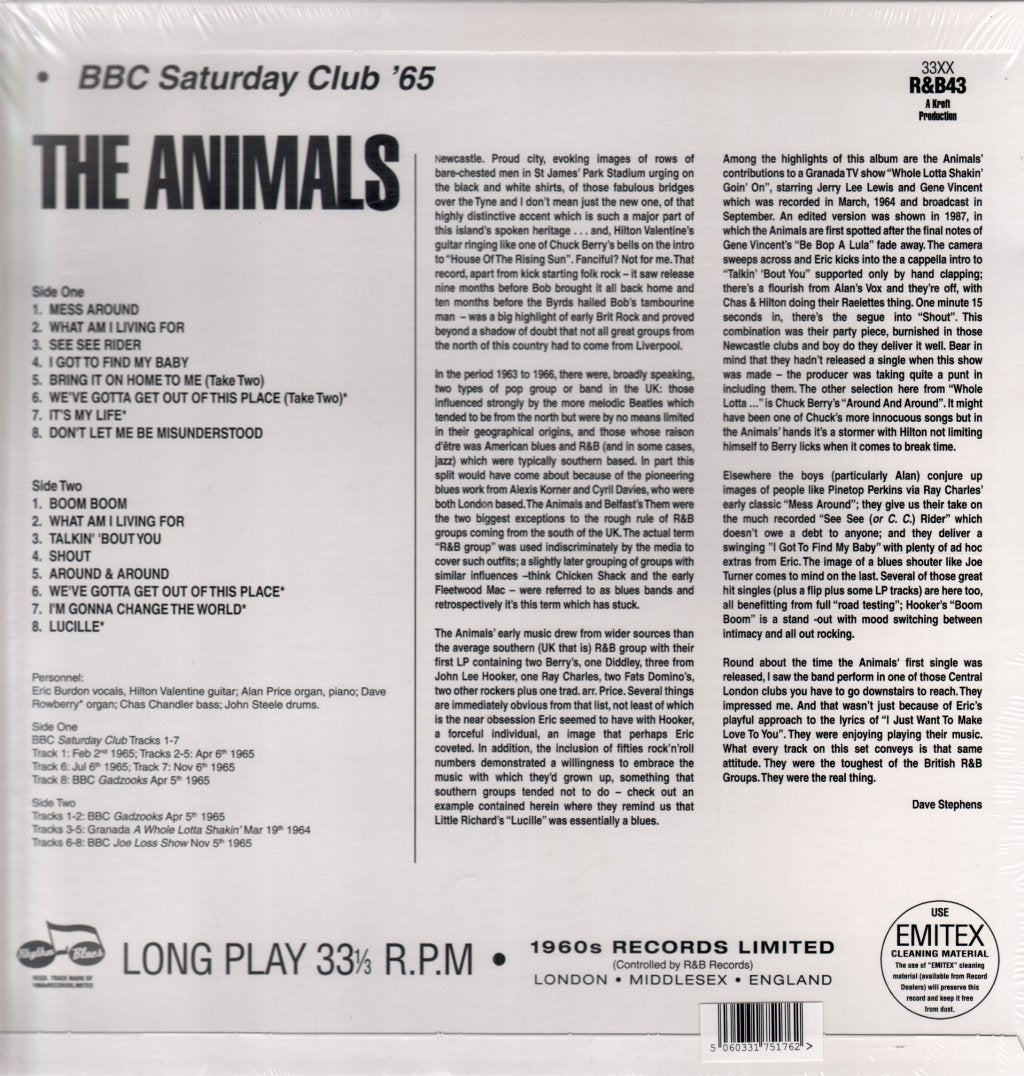 Animals - BBC Saturday Club ’65... and more - Lp