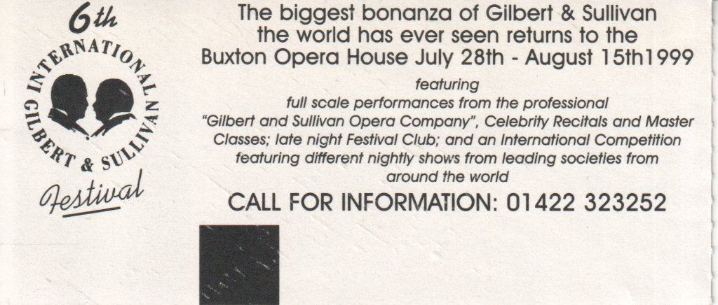 a night to remember cozy powell (featuring brian may) - buxton opera house 1st may 1999 - Ticket