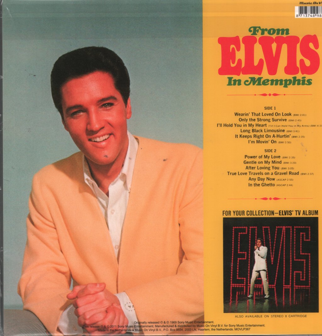 Elvis Presley - From Elvis In Memphis - Lp