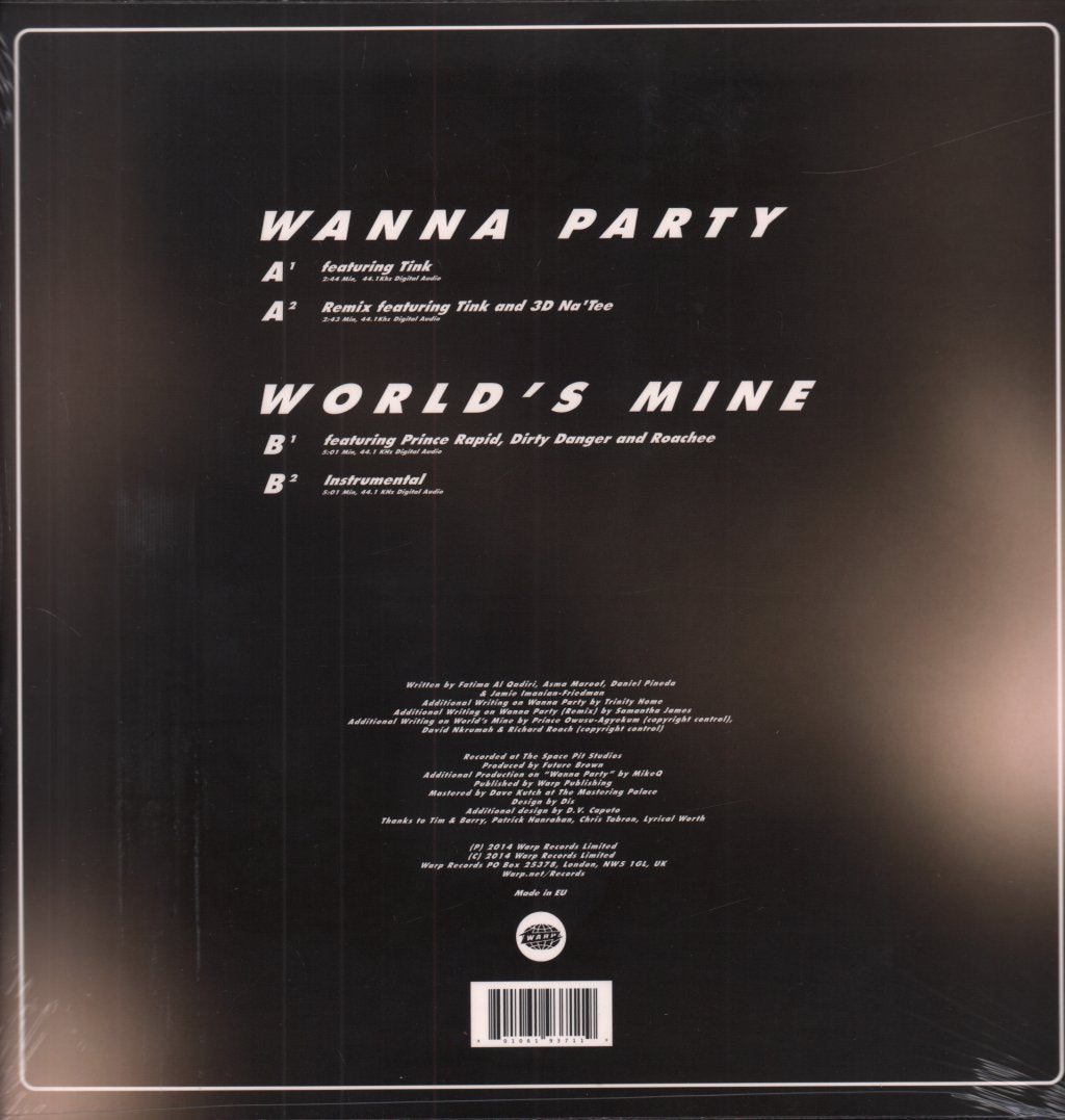 Future Brown - Wanna Party - 12 Inch