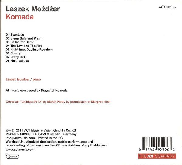 Leszek Mozdzer - Komeda - Cd