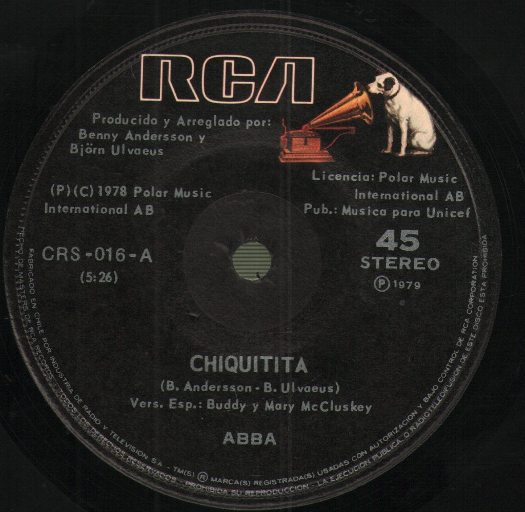 ABBA - Chiquitita (En Español) / Lovelight - 7 Inch