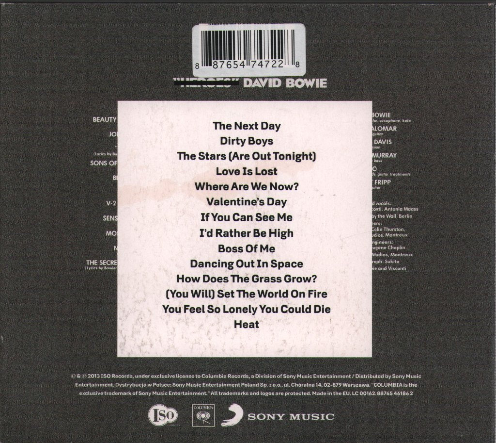 David Bowie - Next Day - Cd