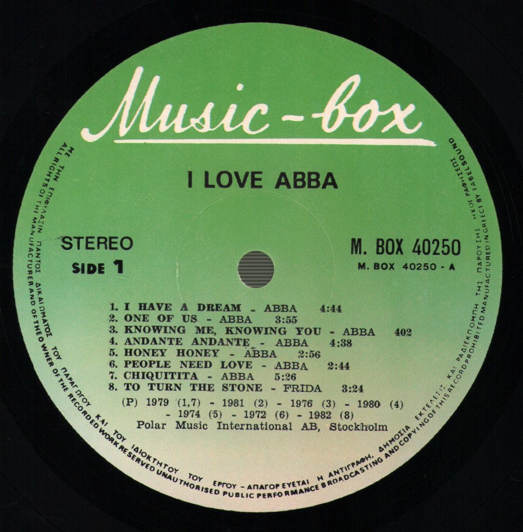 ABBA - I Love Abba - Lp