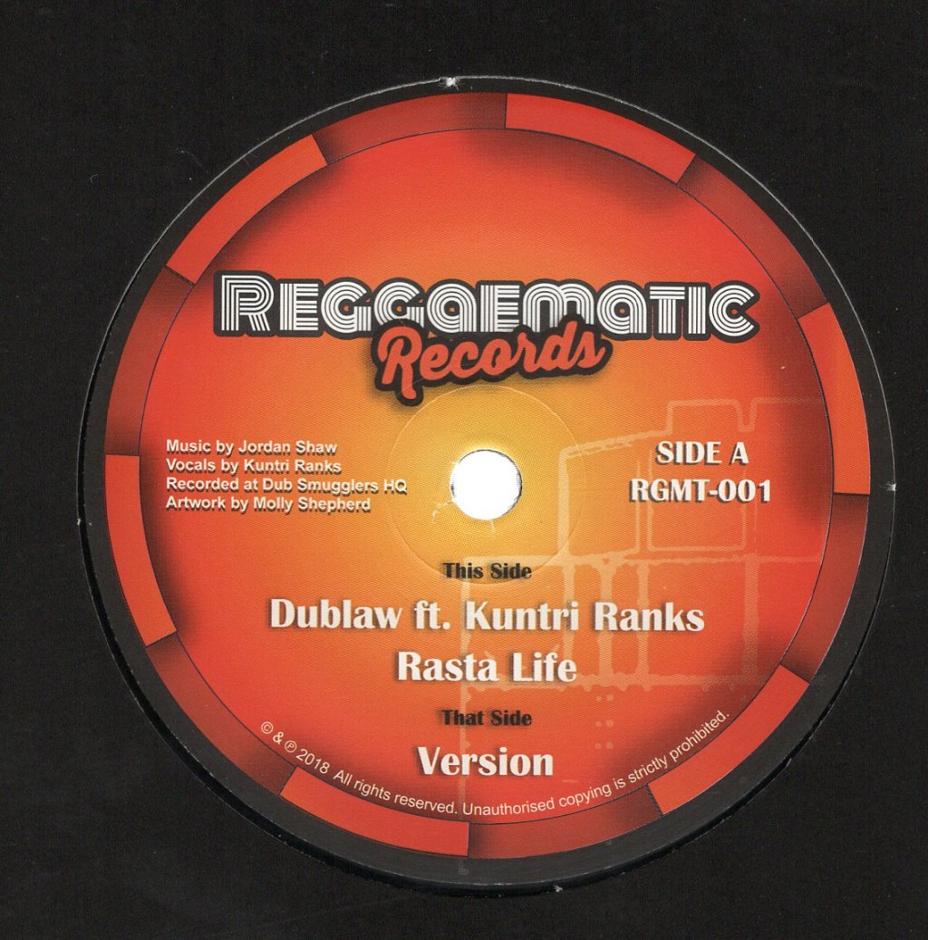 Dublaw Ft Kuntri Ranks - Rasta Life - 7 Inch