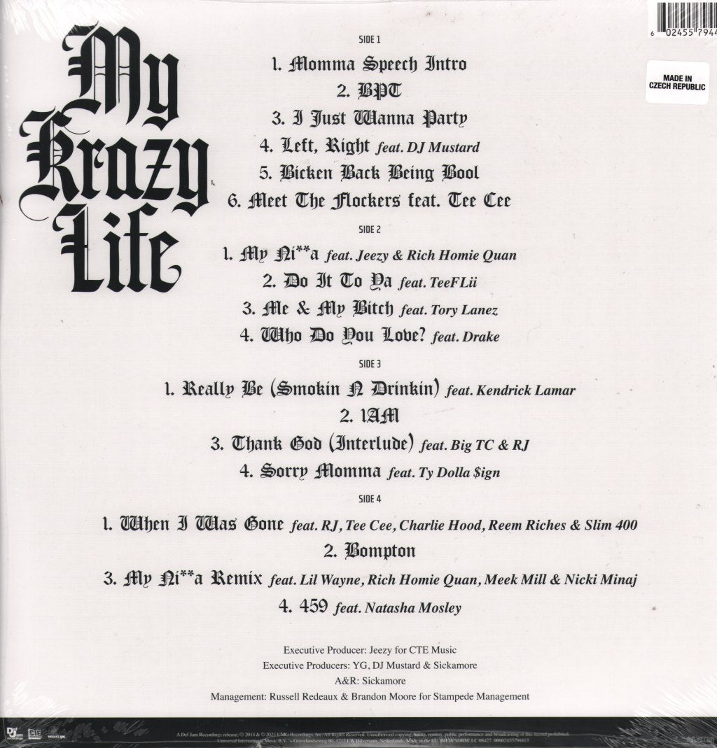 YG - My Krazy Life - Double Lp