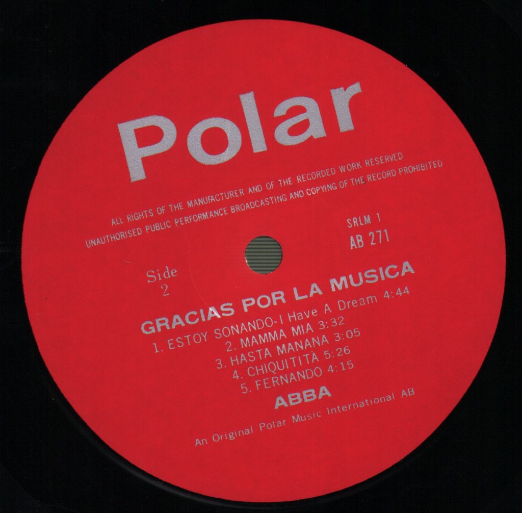 ABBA - Gracias Por La Musica - Lp