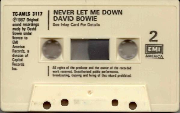 David Bowie - Never Let Me Down - Cassette