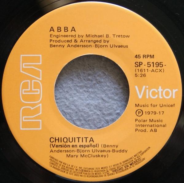 ABBA - Chiquitita (Version en Español) / Lovelight - 7 Inch