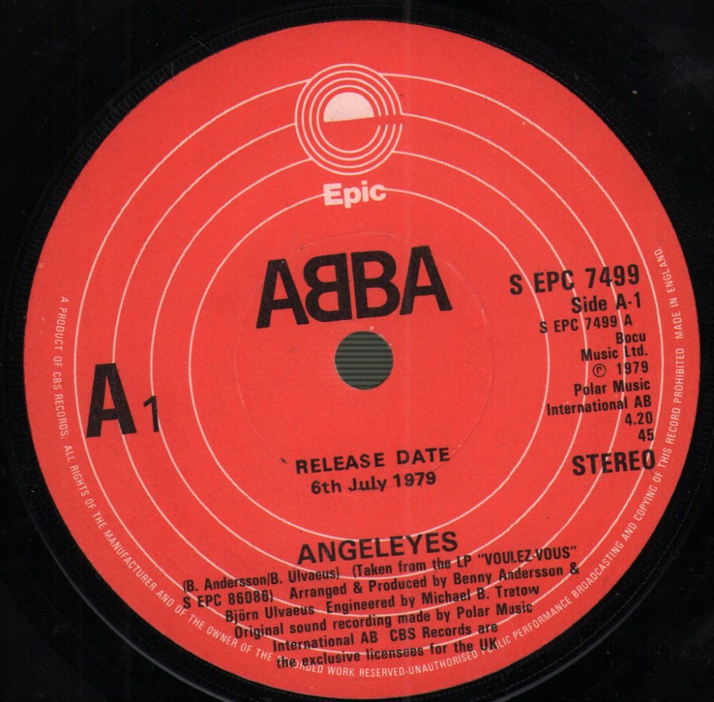 ABBA - Angeleyes / Voulez-Vous - 7 Inch