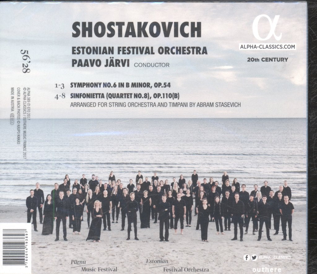 Paavo Järvi, Estonian Festival Orchestra - Shostakovich - Symphony No.6 • Sinfonietta - Cd