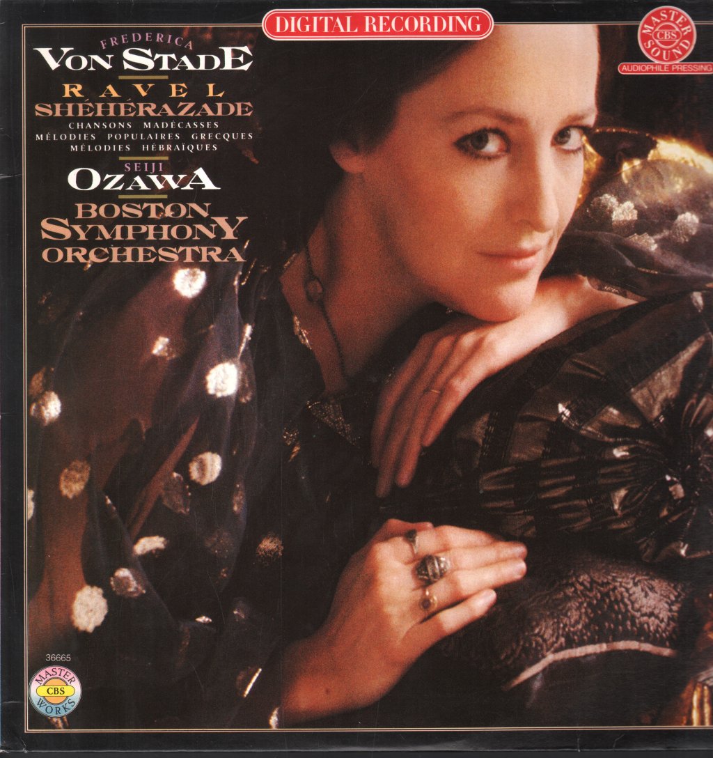 Frederica Von Stade / Seiji Ozawa / Boston Symphony Orchestra - Ravel - Schéhérazade / Chansons Madécasses / Mélodies Populaires Grecques / Mélodies Hébraïques - Lp