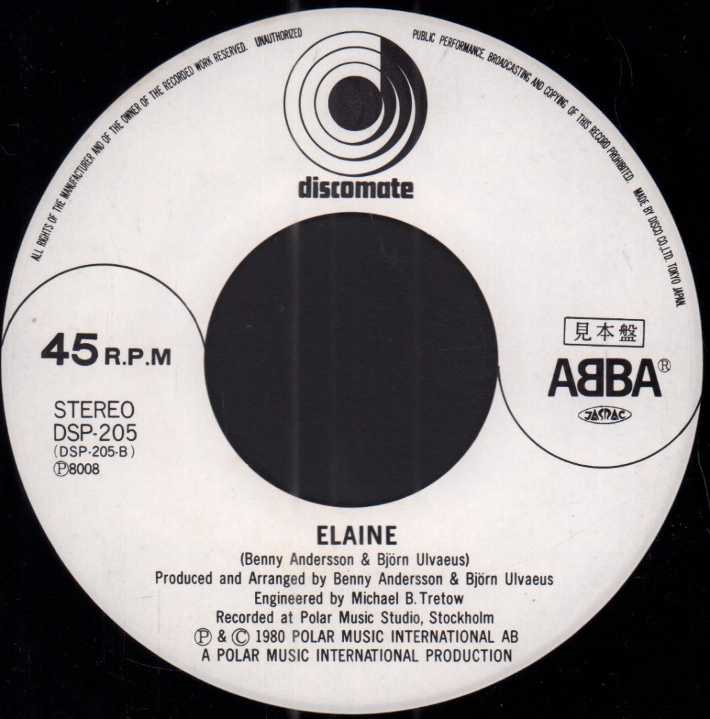 ABBA - Winner Takes It All / Elaine - 7 Inch