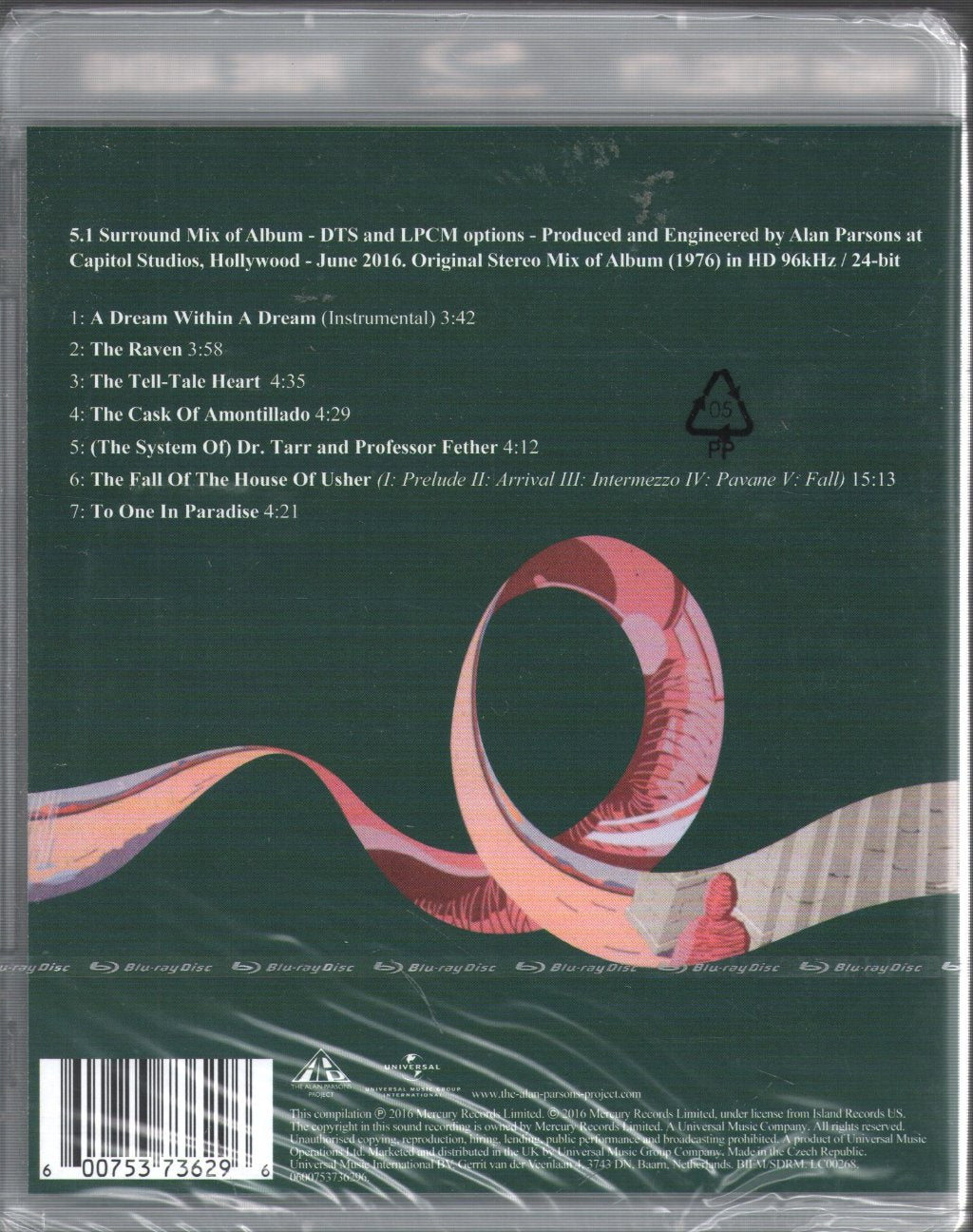 Alan Parsons Project - Tales Of Mystery And Imagination Edgar Allan Poe - Blu-Ray