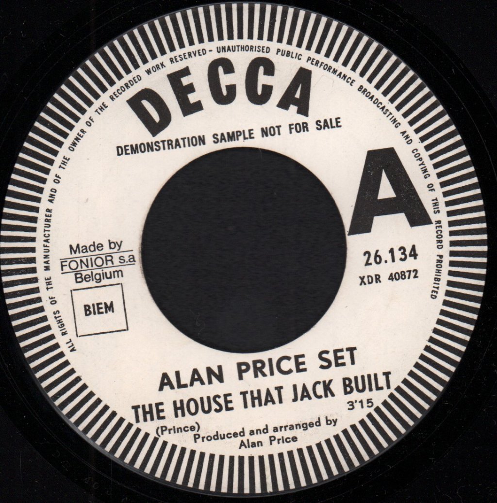 Alan Price Set - House That Jack Built - 7 Inch