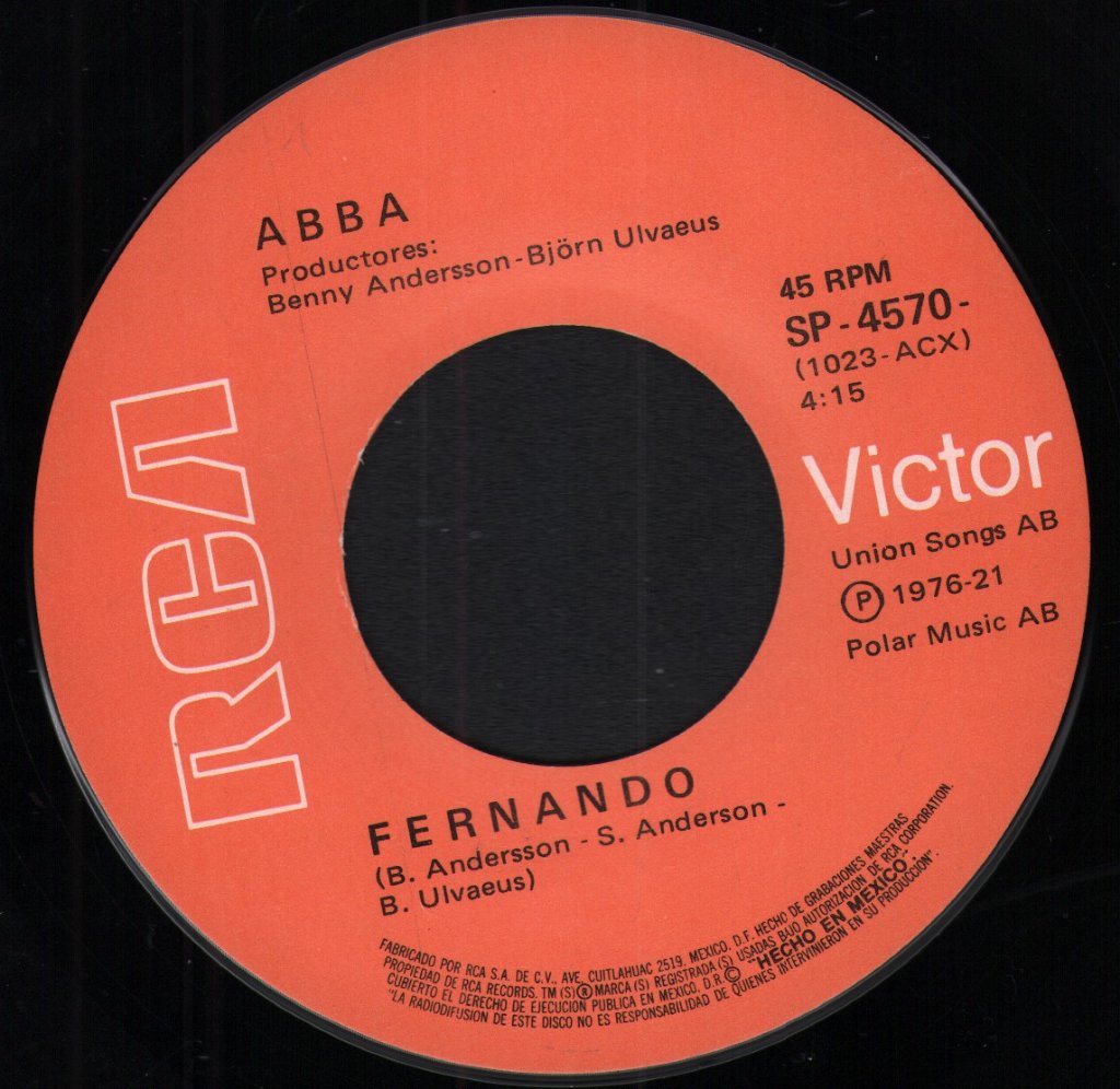 ABBA - Fernando / Mamma Mia - 7 Inch