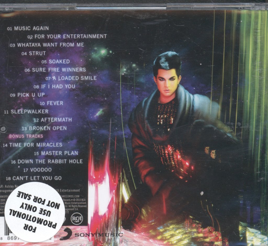 Adam Lambert - For Your Entertainment - Cd