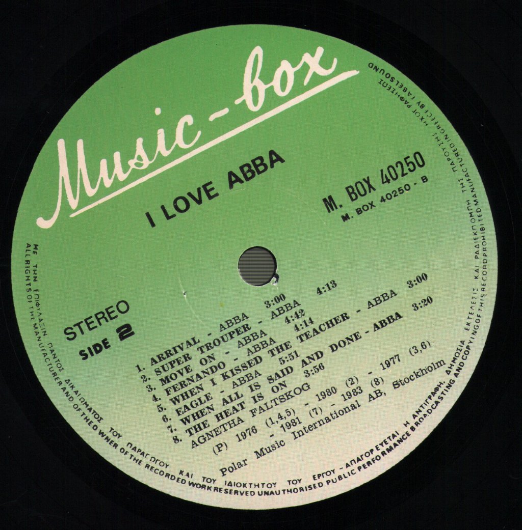 ABBA - I Love Abba - Lp