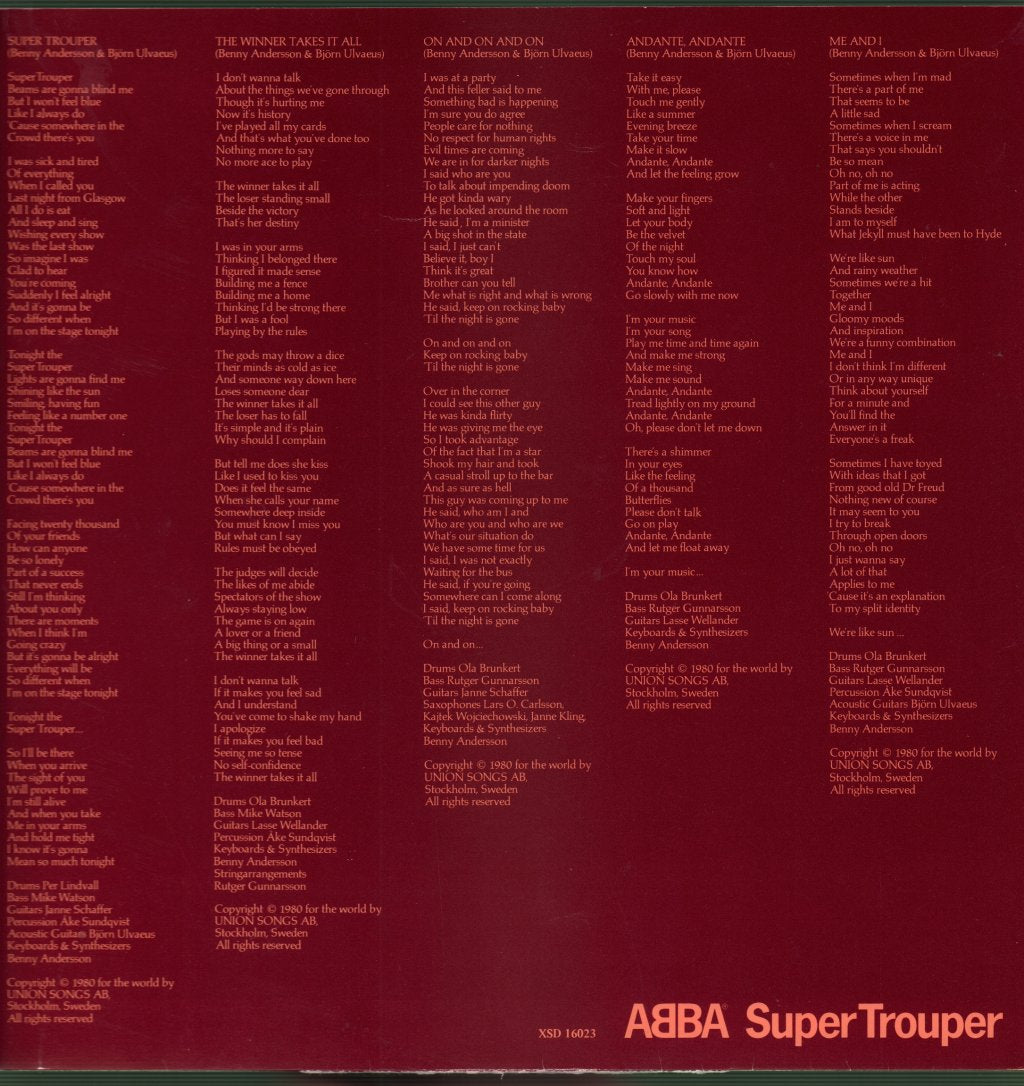 ABBA - Super Trouper - Lp